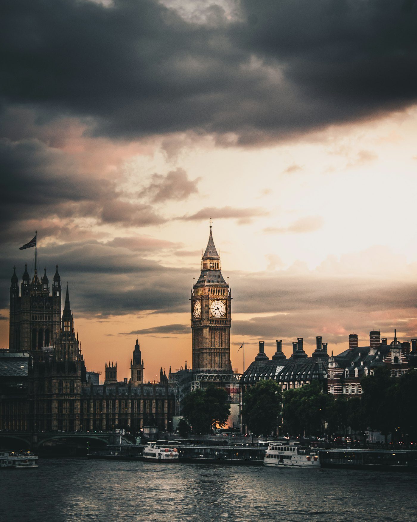 Tower Bridge and the River Thames, London